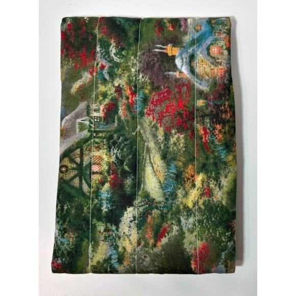Handmade Quilted Fabric Steno Pad 6"x9" Holder Top Spiral Bound Gift - Picture 1 of 5